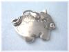 custom bracelet charm -sterling silver- pig