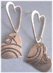 unique sterling silver WCA dangle earrings-view11